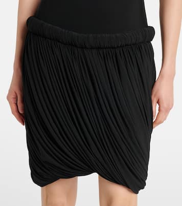 Abito midi in jersey drappeggiato | Alaïa