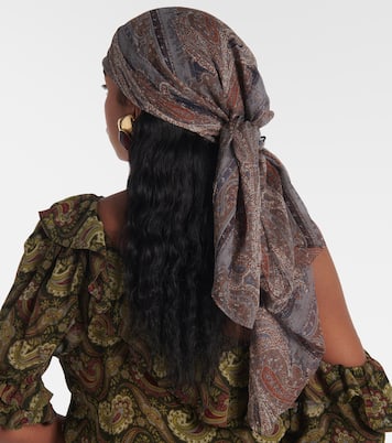 Foulard en soie imprimé | Saint Laurent