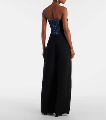 Pantaloni a gamba larga in crêpe | Jean Paul Gaultier