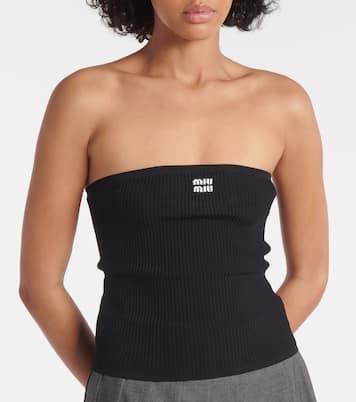 Top a fascia in maglia | Miu Miu