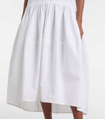 Robe midi en coton | Jil Sander