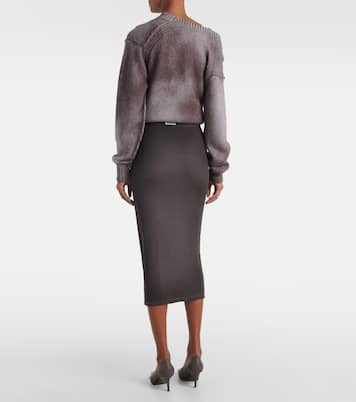 Falda midi de tiro medio | Acne Studios