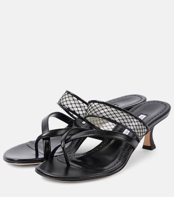 Mules Sulna 50 in pelle | Manolo Blahnik