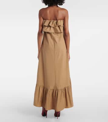 Robe longue en coton | Saint Laurent