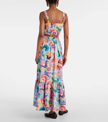 Falda larga de algodón estampada | Etro