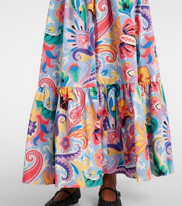 Falda larga de algodón estampada | Etro