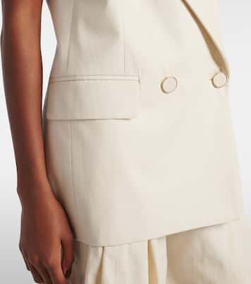 Gilet doppiopetto in canvas di cotone | Nina Ricci