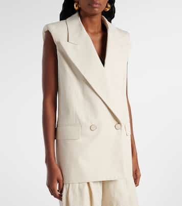 Gilet doppiopetto in canvas di cotone | Nina Ricci