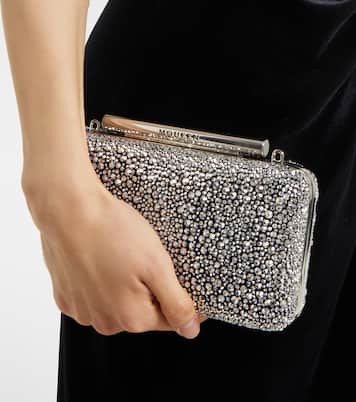 Clutch McQueen T-Bar con cristalli | McQueen