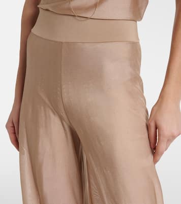 Knitted wide-leg pants | Alaïa