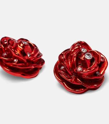 Ohrringe Rose mit Kristallen | Magda Butrym