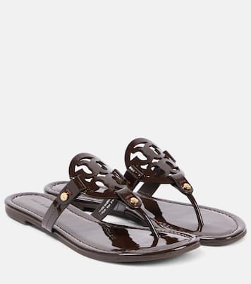 Tongs Miller en cuir verni | Tory Burch