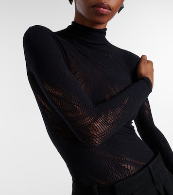 Sheer mesh bodysuit | Wolford
