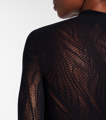 Sheer mesh bodysuit | Wolford