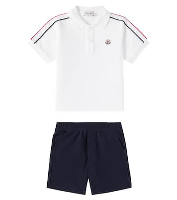 Bebé - set de polo y shorts de algodón | Moncler Enfant