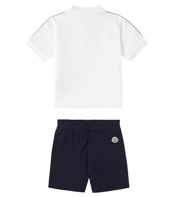 Bebé - set de polo y shorts de algodón | Moncler Enfant