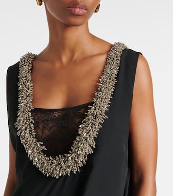 Abito corto con cristalli | Dries Van Noten