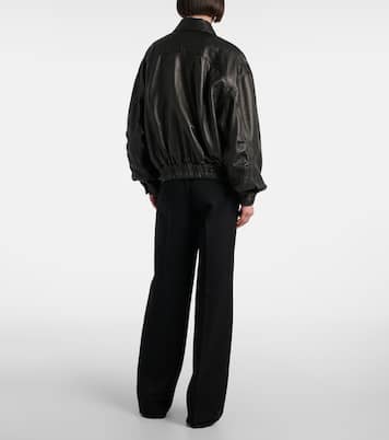 Veste bomber en cuir | Saint Laurent