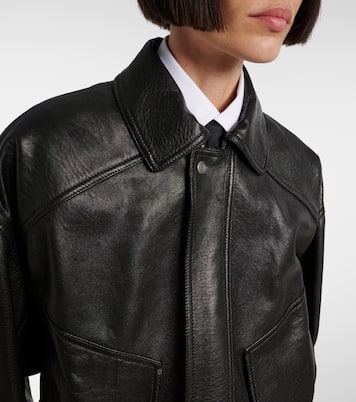 Veste bomber en cuir | Saint Laurent
