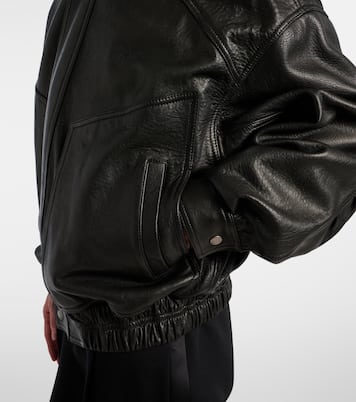 Veste bomber en cuir | Saint Laurent