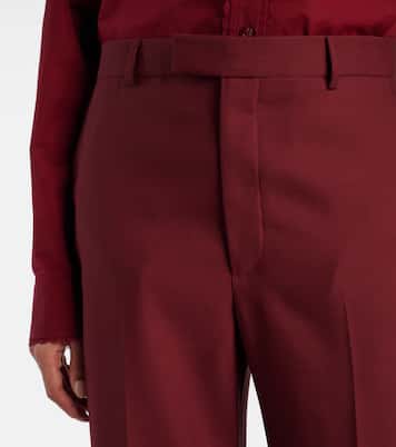 Low-rise wool straight pants | Gucci