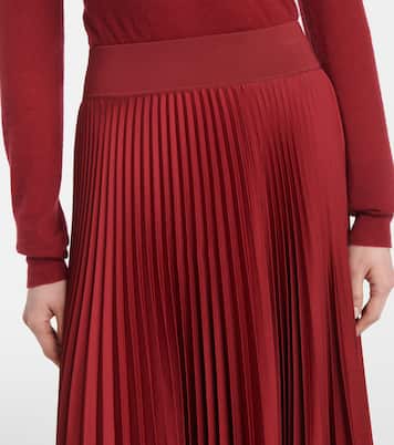 Ade plissé crêpe midi skirt | Joseph