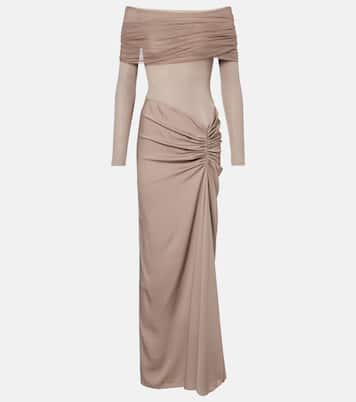 Sonora off-shoulder jersey gown | Christopher Esber