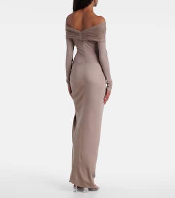 Sonora off-shoulder jersey gown | Christopher Esber