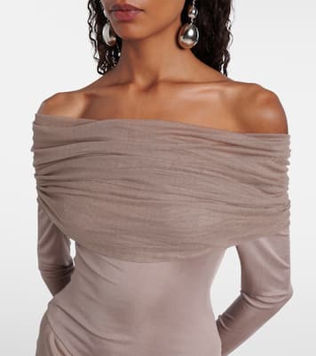 Sonora off-shoulder jersey gown | Christopher Esber