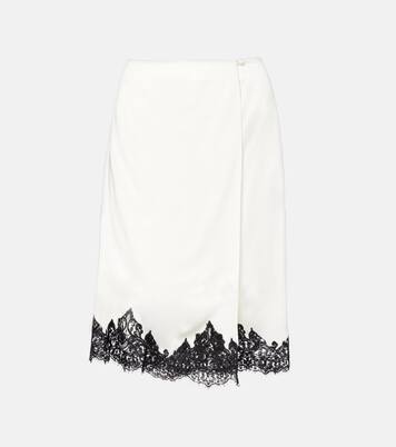 Falda midi de satén | Stella McCartney