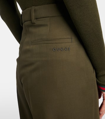 Wool and mohair wide-leg pants | Gucci