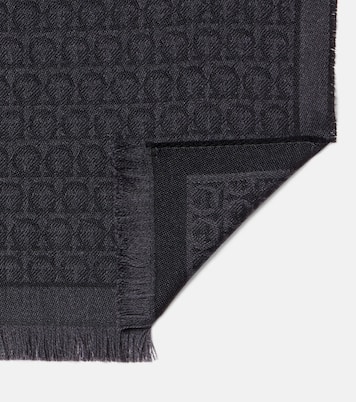 Écharpe Gancini en jacquard de laine | Ferragamo