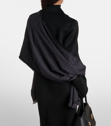 Écharpe Gancini en jacquard de laine | Ferragamo