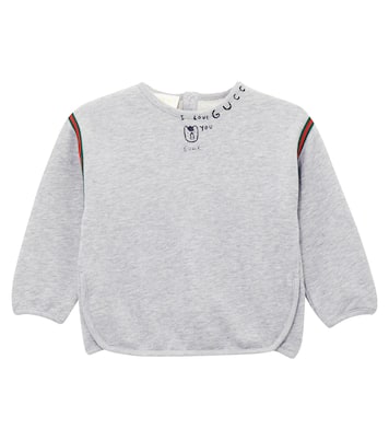 Baby printed cotton fleece sweatshirt | Gucci Kids