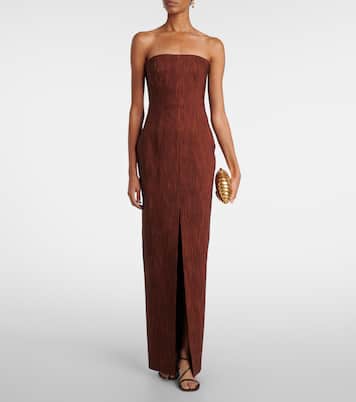 Shani wool and cotton bustier gown | Roksanda
