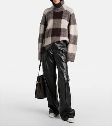 Kai checked alpaca-blend turtleneck sweater | Proenza Schouler