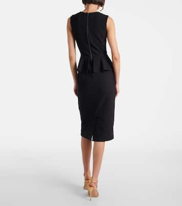 Cosmos peplum jersey midi dress | Max Mara