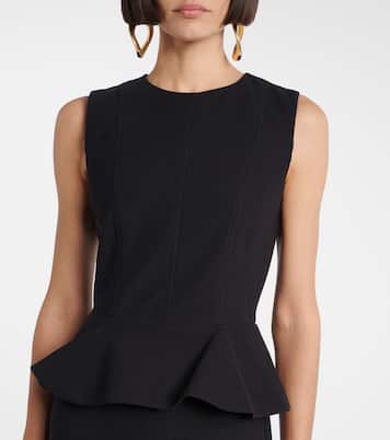 Cosmos peplum jersey midi dress | Max Mara