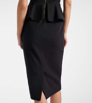 Cosmos peplum jersey midi dress | Max Mara