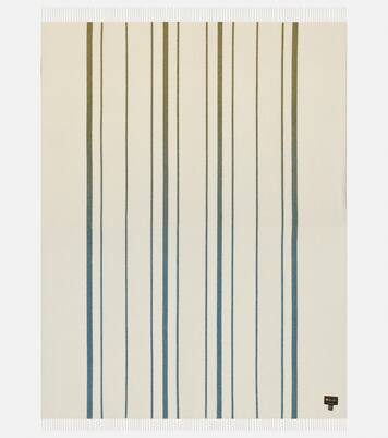 Suitcase striped cashmere blanket | Loro Piana