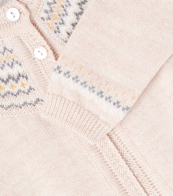 Baby - Cardigan Lucino Fair Isle in lana | La Coqueta