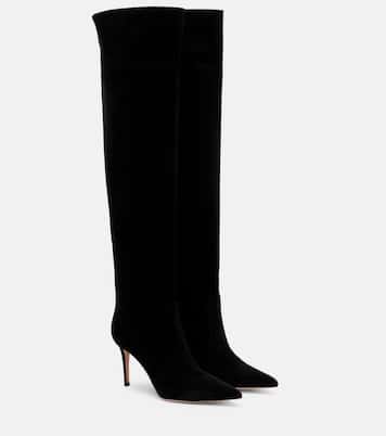 Hansen 85 suede knee-high boots | Gianvito Rossi