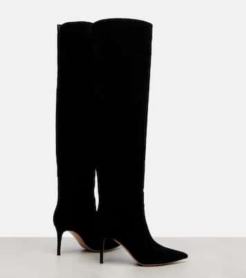Hansen 85 suede knee-high boots | Gianvito Rossi
