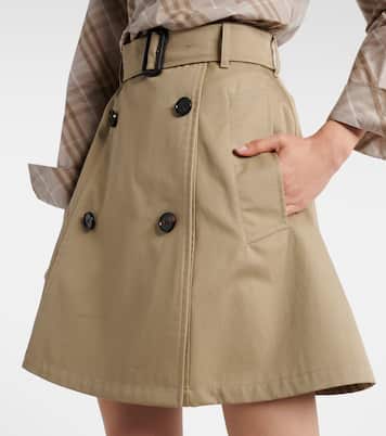 Cotton wrap skirt | Burberry