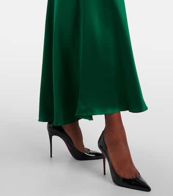 Lace-trimmed silk cocktail dress | Rodarte