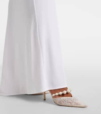 Pumps Aurelie aus Satin mit Zierperlen | Jimmy Choo