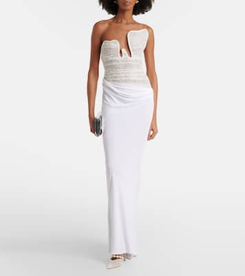 Pumps Aurelie aus Satin mit Zierperlen | Jimmy Choo