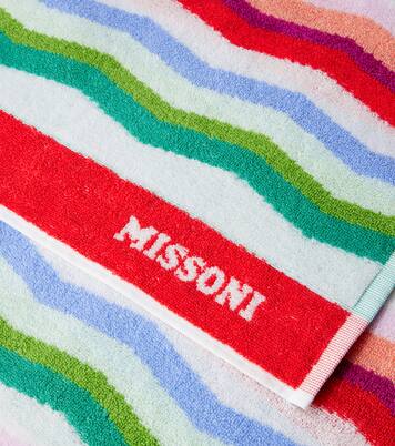 Wave cotton terry beach towel | Missoni