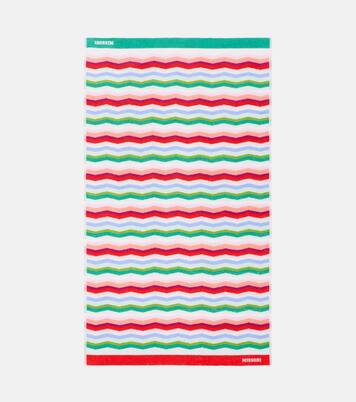 Wave cotton terry beach towel | Missoni