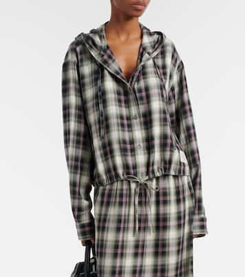 Sip checked cropped overshirt | Acne Studios